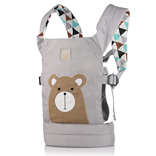 GAGAKU Puppentrage Baby Puppenzubehör Vorne und Hinten aus Baumwolle für Kinder - Braunbär GAGAKU Puppentrage Baby Puppenzubehör Vorne und Hinten aus Baumwolle für Kinder - Braunbär von GAGAKU