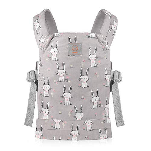GAGAKU Puppentrage Babytrage Puppe Zubehör ab 3 Jahre, Kinder 1Puppentrage Kleinkind Puppen Trage Bauchtrage Kuscheltiertrage Puppentragetasche, Grau - Kaninchen GAGAKU Puppentrage Babytrage Puppe Zubehör ab 3 Jahre, Kinder 1Puppentrage Kleinkind Puppen Trage Bauchtrage Kuscheltiertrage Puppentragetasche, Grau - Kaninchen von GAGAKU
