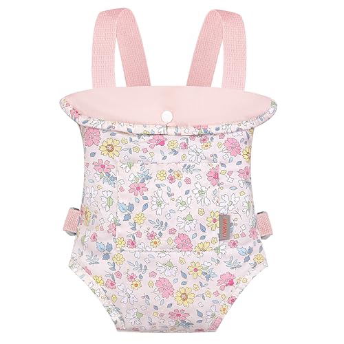 GAGAKU Puppentrage Kinder Babypuppentrage Kreuzen Schultergurte Babypuppen Zubehör Vorne und Hinten Babytrage Puppe Stofftiertrage Puppenwiege Tasche - Rose - Blumen Dianthus GAGAKU Puppentrage Kinder Babypuppentrage Kreuzen Schultergurte Babypuppen Zubehör Vorne und Hinten Babytrage Puppe Stofftiertrage Puppenwiege Tasche - Rose - Blumen Dianthus von GAGAKU