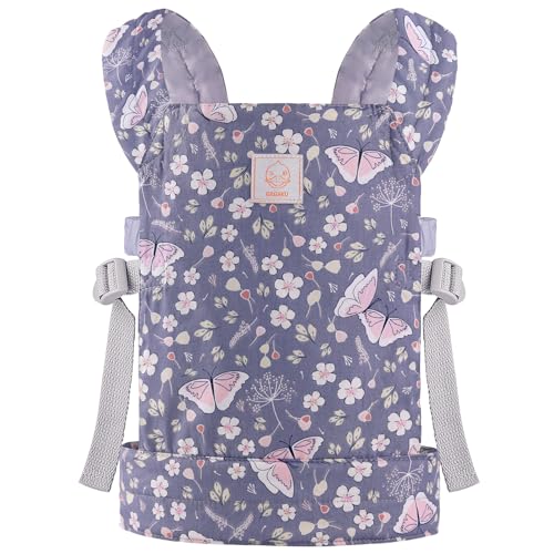 GAGAKU Puppentrage Puppen Kinder Puppenwagen ab 3 Jahre - Blau - Schmetterling von GAGAKU