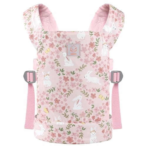GAGAKU Puppentrage Puppen Kinder Puppenwagen ab 3 Jahre - Rosa - Kaninchen von GAGAKU
