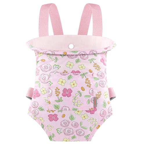 GAGAKU Puppentrage Puppen Kinder Puppenwagen ab 3 Jahre - Rosa - Mondblume von GAGAKU
