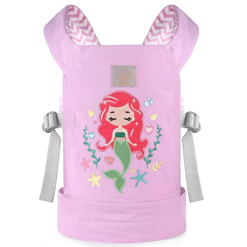 GAGAKU Puppentrage Puppen Kinder Tragetuch Baby Puppenzubehör Puppenwagen Puppen Tragetaschen ab 3 Jahre - Lila Meerjungfrau GAGAKU Puppentrage Puppen Kinder Tragetuch Baby Puppenzubehör Puppenwagen Puppen Tragetaschen ab 3 Jahre - Lila Meerjungfrau von GAGAKU