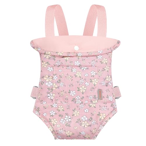 GAGAKU Puppentrage Kleinkind Puppen Spielzeug Trage Baby Puppen Bauchtrage Puppentrage ab 3 Jahre Kinder Puppen Tragesitz Puppenzubehör - Rosa - Birnenblüte GAGAKU Puppentrage Kleinkind Puppen Spielzeug Trage Baby Puppen Bauchtrage Puppentrage ab 3 Jahre Kinder Puppen Tragesitz Puppenzubehör - Rosa - Birnenblüte von GAGAKU