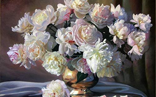 GAGALAM Klassisches Erwachsene Holzpuzzle 1000 Teile Pfingstrosen-Blumenchrysantheme Der Weißen Blume Stieg Die Beste Wahl Für Geschenke Und Dekompression GAGALAM Klassisches Erwachsene Holzpuzzle 1000 Teile Pfingstrosen-Blumenchrysantheme Der Weißen Blume Stieg Die Beste Wahl Für Geschenke Und Dekompression von GAGALAM