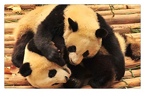 GAGALAM Puzzel Erwachsene 1000 Teile Tier 2 Spielt Pandas Kinder Oder Freunde von GAGALAM