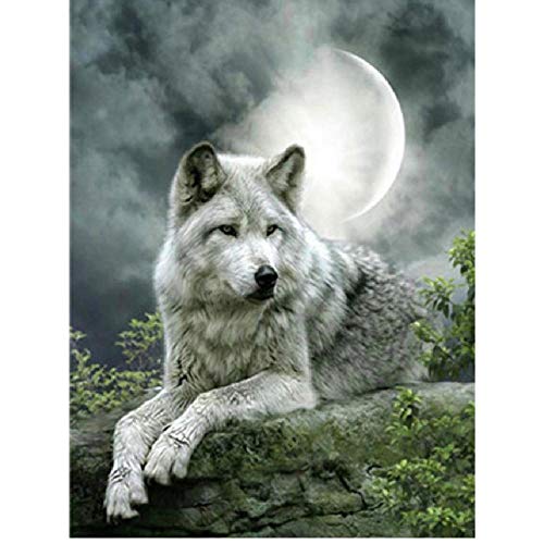 GAGALAM Puzzle 1000 Teile.Wolfpuzzlespiel, Das Unter Dem Mond Stillsteht.Die Beste Wahl Für Geschenke Und Dekompression von GAGALAM