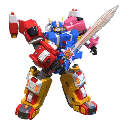 GAGINAN Armed Vehicles Combined Robot Toys, 10-inch 5-in-1 Disassembly Transformation Figures, Fighter Plane Tank Motorcycle Racing Car Toys for Boys & Girls Age 6+ (10IN) von GAGINAN