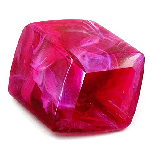 Tuchring, Sechseck, lila-pink-marmor von GALLAY
