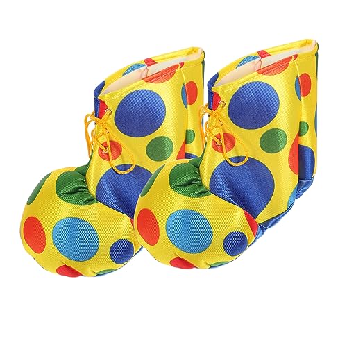 GALPADA 1 Paar Clown-kostümschuhe, Clown-cosplay-schuhe, Halloween-clown-cosplay-requisiten von GALPADA