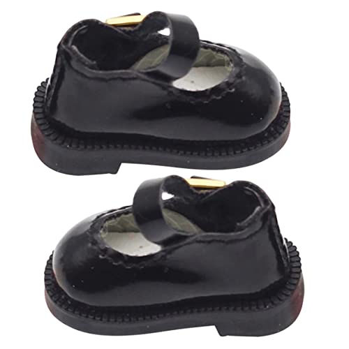 GALPADA 1 Paar Miniatur Puppenschuhe aus DIY Zubehör für Baumwollpuppen Schwarze Schnürschuhe für Kreative Rollenspiele und Puppenmode GALPADA 1 Paar Miniatur Puppenschuhe aus DIY Zubehör für Baumwollpuppen Schwarze Schnürschuhe für Kreative Rollenspiele und Puppenmode von GALPADA