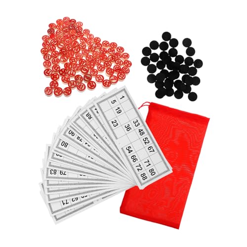 GALPADA 1 Satz Bingo -Brettspiel Anrufer Karte Tragbar Erwachsene Familienspiel groß Haushaltspartyspiel interaktives Partyspiel Brettspiel für die Familie Spielset Reisespiele Papier rot GALPADA 1 Satz Bingo -Brettspiel Anrufer Karte Tragbar Erwachsene Familienspiel groß Haushaltspartyspiel interaktives Partyspiel Brettspiel für die Familie Spielset Reisespiele Papier rot von GALPADA