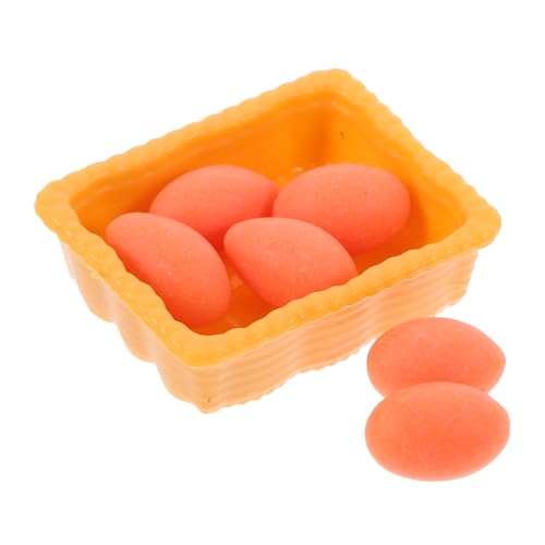 GALPADA 1 Satz Box -Eiermodell Miniatur-Eier-Requisiten Eierdekor gefälschtes Ei winzige Hühnereier Mini-Eier-Ornamente Miniatur-Ei-Modelle Küchenzubehör für Puppenstuben Harz Orange GALPADA 1 Satz Box -Eiermodell Miniatur-Eier-Requisiten Eierdekor gefälschtes Ei winzige Hühnereier Mini-Eier-Ornamente Miniatur-Ei-Modelle Küchenzubehör für Puppenstuben Harz Orange von GALPADA