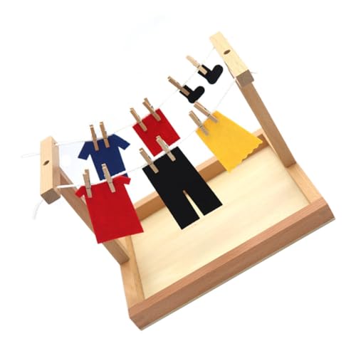 GALPADA 1 Satz Buntes Holzspielzeug Montessori Lernspielzeug für Selbstpflege Fähigkeitstraining Interaktives Kreativität und Praktischen Fähigkeiten GALPADA 1 Satz Buntes Holzspielzeug Montessori Lernspielzeug für Selbstpflege Fähigkeitstraining Interaktives Kreativität und Praktischen Fähigkeiten von GALPADA