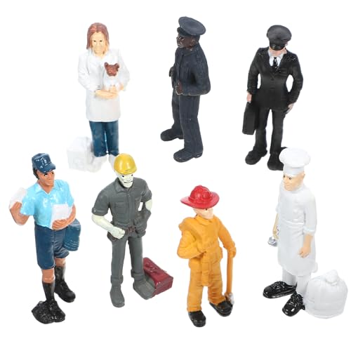 GALPADA 1 Satz Charakter Modell Ornamente Menschen im Maßstab 1:12 winzige Leute Figuren hühner Mini-Charaktermodelle Menschen Figuren PVC von GALPADA