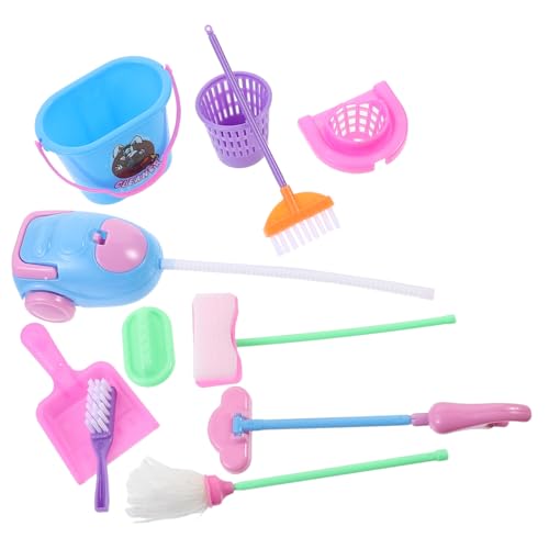 GALPADA Puppenhaus Reinigungsset für Kinder Kleiner Reinigungsspielzeug Buntes Puppenhaus Zubehör für Mädchen Spielzeug zum GALPADA Puppenhaus Reinigungsset für Kinder Kleiner Reinigungsspielzeug Buntes Puppenhaus Zubehör für Mädchen Spielzeug zum von GALPADA