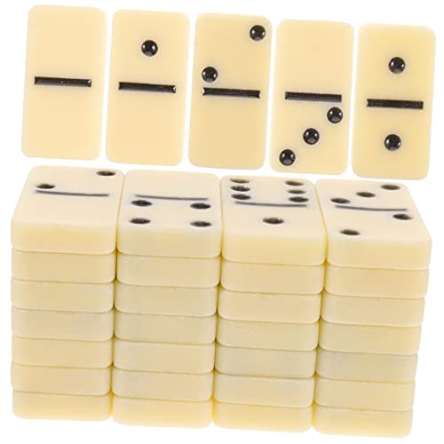 GALPADA 1 Satz Domino Set Klassisches Domino Spiel für Erwachsene für Familienfeiern und Partys Hochwertige Dominosteine mit Schwarzen Punkten Leicht und Tragbar für Unterwegs GALPADA 1 Satz Domino Set Klassisches Domino Spiel für Erwachsene für Familienfeiern und Partys Hochwertige Dominosteine mit Schwarzen Punkten Leicht und Tragbar für Unterwegs von GALPADA