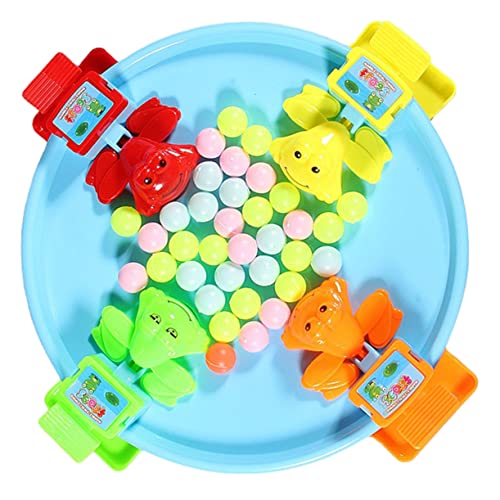 GALPADA 1 Satz Educational Frogs Spielzeugset Interaktives Froschspiel mit Bohnen für Fördert Hand Augen Koordination und Strategisches Geeignet für Familienaktivitäten Zufällige Farbe von GALPADA