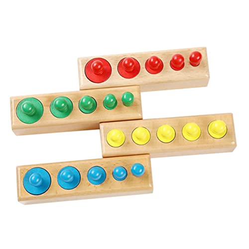 GALPADA 1 Satz Farbenfrohes Holzspielzeugset Knopfzylinder für Farbliche Wahrnehmung Lernspielzeug Kognitiven Fähigkeiten von Kleinkindern GALPADA 1 Satz Farbenfrohes Holzspielzeugset Knopfzylinder für Farbliche Wahrnehmung Lernspielzeug Kognitiven Fähigkeiten von Kleinkindern von GALPADA