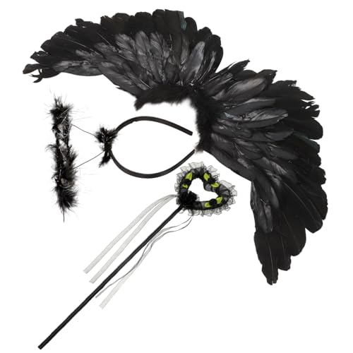 GALPADA Requisite Für Jungen Und Mädchen Dekoration Zum Anziehen Feenflügel Mit Stirnband Für Halloween-partys GALPADA Requisite Für Jungen Und Mädchen Dekoration Zum Anziehen Feenflügel Mit Stirnband Für Halloween-partys von GALPADA