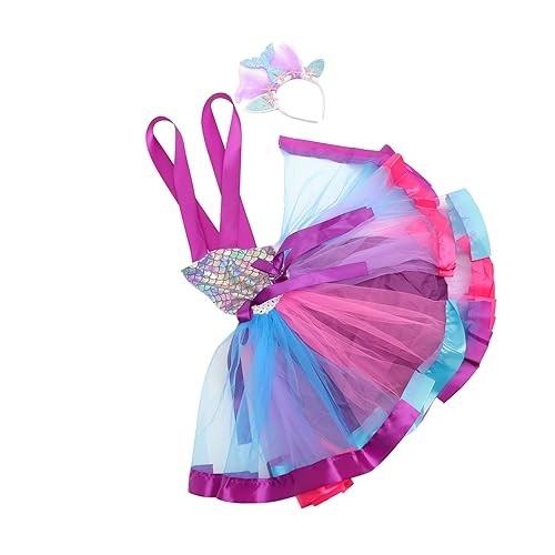 GALPADA Set Mädchen Meerjungfrau Kostüm Jungen und Mädchen Poly/nylon Material Kleid Partykleid GALPADA Set Mädchen Meerjungfrau Kostüm Jungen und Mädchen Poly/nylon Material Kleid Partykleid von GALPADA