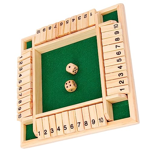GALPADA 1 Satz Holz Brettspiel Lustiges Zahlenwürfelspiel für Personen Interaktive Partyspiel für Familie und Freunde Sicheres und Rutschfestes Design für Gesellige Abende GALPADA 1 Satz Holz Brettspiel Lustiges Zahlenwürfelspiel für Personen Interaktive Partyspiel für Familie und Freunde Sicheres und Rutschfestes Design für Gesellige Abende von GALPADA