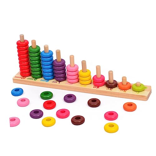 GALPADA 1 Satz Holz Mathematikspielzeug für Großen Bausteinen zur Frühen Bildung Fördert Fähigkeiten Addition und Subtraktion Lernspielzeug für Jungen und Mädchen von GALPADA