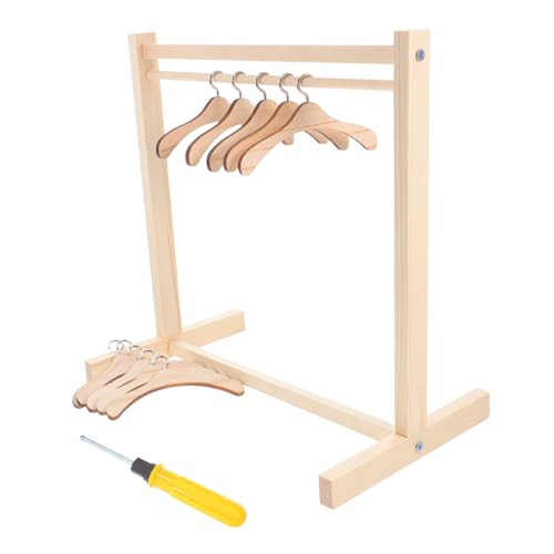 GALPADA 1 Satz Holz Puppenbekleidungsständer Miniatur Puppen Outfit Halter mit Rutschschutz für Aufbewahrung von Puppenkleidern und Plüschtiere für Puppenhaus Zubehör GALPADA 1 Satz Holz Puppenbekleidungsständer Miniatur Puppen Outfit Halter mit Rutschschutz für Aufbewahrung von Puppenkleidern und Plüschtiere für Puppenhaus Zubehör von GALPADA