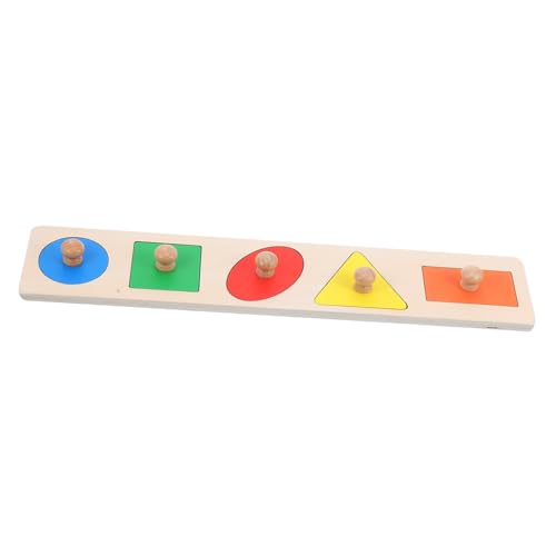 GALPADA 1 Satz Holz Puzzles mit Knopf für Kleinkinder Lernspielzeug Farben und Formen Montessori Geometrisches Puzzle für Vorschulkinder zur Verbesserung der Feinmotorik und GALPADA 1 Satz Holz Puzzles mit Knopf für Kleinkinder Lernspielzeug Farben und Formen Montessori Geometrisches Puzzle für Vorschulkinder zur Verbesserung der Feinmotorik und von GALPADA