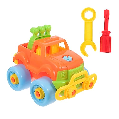 GALPADA 1 Satz Holzblock Autospielzeug Für Auto Auseinander Nehmen Automodell Kinderspielzeug Montageauto Plastik Zufällige Farbe von GALPADA