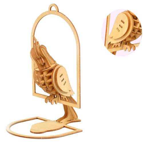 GALPADA 1 Satz Holzpuzzle Papagei DIY für Handgefertigtes Holzspielzeug Fördert Kreativität und Koordination Sicheres und Glattes Material für Geburtstage und Feste von GALPADA