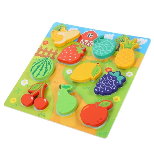 GALPADA 1 Satz Holzpuzzle für Kleinkinder Lernspielzeug mit Großen Fördert und Formbewusstsein Sicheres Material für Eltern Junge Mädchen Interaktion GALPADA 1 Satz Holzpuzzle für Kleinkinder Lernspielzeug mit Großen Fördert und Formbewusstsein Sicheres Material für Eltern Junge Mädchen Interaktion von GALPADA