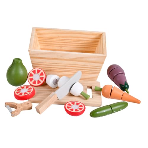 GALPADA 1 Satz Holzspielzeug mit Gemüse für Lernspielzeug für Spielküche Kognitive Entwicklung Sicheres und Langlebiges Küchenzubehör für Rollenspiele und Kreatives GALPADA 1 Satz Holzspielzeug mit Gemüse für Lernspielzeug für Spielküche Kognitive Entwicklung Sicheres und Langlebiges Küchenzubehör für Rollenspiele und Kreatives von GALPADA