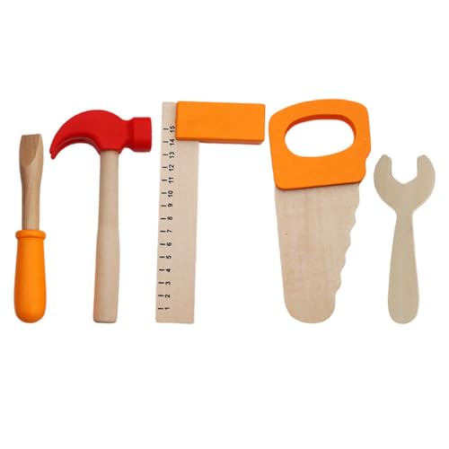 GALPADA 1 Satz Holzwerkzeug Set für Teiliges Set mit Hammer Schraubendreher Winkelmesser Wrench und Säge für Kreative Spielstunden und Eltern Junge Mädchen Interaktion GALPADA 1 Satz Holzwerkzeug Set für Teiliges Set mit Hammer Schraubendreher Winkelmesser Wrench und Säge für Kreative Spielstunden und Eltern Junge Mädchen Interaktion von GALPADA