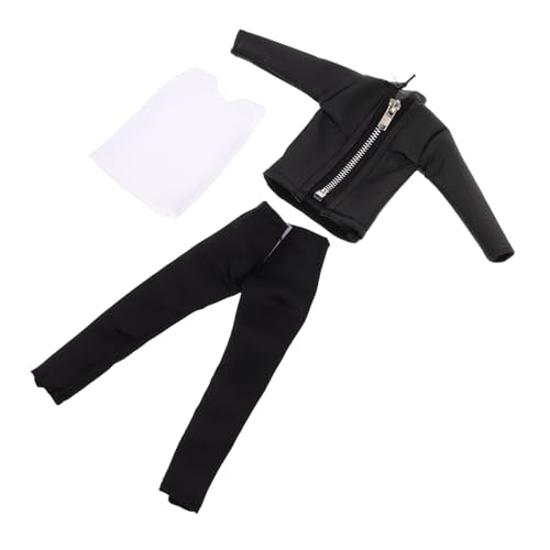 GALPADA 1 Satz Junge Puppenkleidung Set Realistische PU Jacke und Hosen Outfit Modischer Anzug für Puppen Rollenspiel und Sammler GALPADA 1 Satz Junge Puppenkleidung Set Realistische PU Jacke und Hosen Outfit Modischer Anzug für Puppen Rollenspiel und Sammler von GALPADA