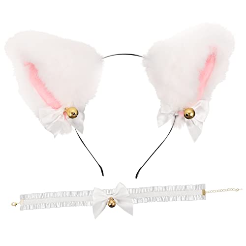 GALPADA 1 Satz Katzenohren Haarreif Set mit Glocken Neklace und Bow Dekorative Haarschmuck für Cosplay Partys und Maskerade Charmantes Zubehör für Verschiedene Anlässe GALPADA 1 Satz Katzenohren Haarreif Set mit Glocken Neklace und Bow Dekorative Haarschmuck für Cosplay Partys und Maskerade Charmantes Zubehör für Verschiedene Anlässe von GALPADA
