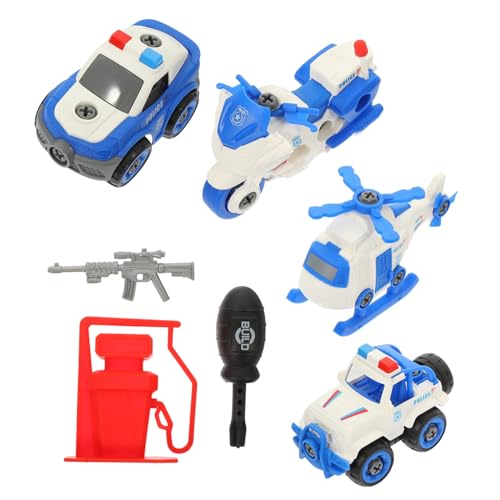 GALPADA 1 Satz Kinderfahrzeug Set DIY Polizeiauto und Hubschrauber für Jungen Teilig Kognitive Lernspielzeuge Sicher und Hautfreundlich Fördert und Kreativität GALPADA 1 Satz Kinderfahrzeug Set DIY Polizeiauto und Hubschrauber für Jungen Teilig Kognitive Lernspielzeuge Sicher und Hautfreundlich Fördert und Kreativität von GALPADA