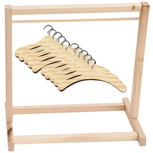 GALPADA 1 Satz Kleiderbügel für Puppen Hänger für Puppenkleidung für Puppenschränke und Miniaturhäuser für Ordnung und Aufbewahrung von GALPADA