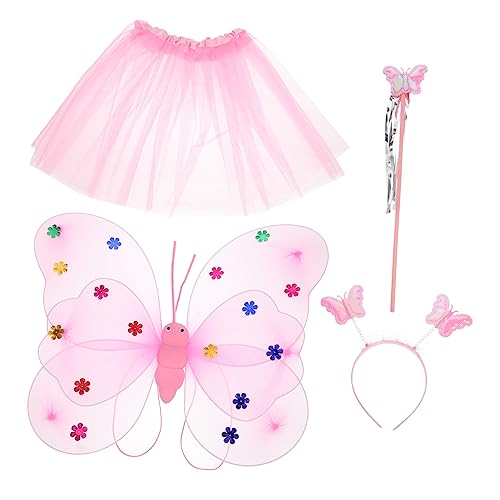GALPADA 1 Satz Kostüme Für Prinzessin Verkleiden Sich Für Mädchen Tutu - rock Tüllrock Frauen Tutu - kleid Für Kleine Mädchen Feenrock Einhornkleid Für Mädchen Flügel Schirmgewebe Rosa GALPADA 1 Satz Kostüme Für Prinzessin Verkleiden Sich Für Mädchen Tutu - rock Tüllrock Frauen Tutu - kleid Für Kleine Mädchen Feenrock Einhornkleid Für Mädchen Flügel Schirmgewebe Rosa von GALPADA