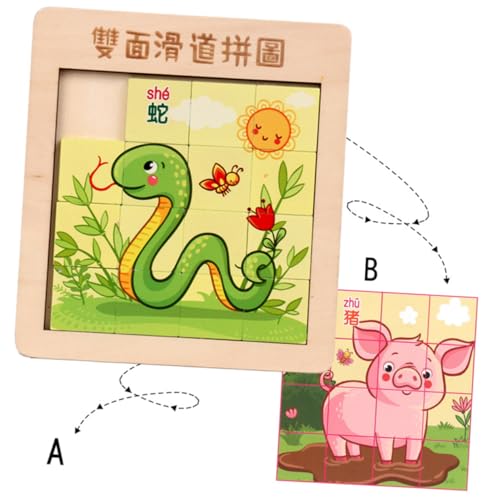 GALPADA 1 Satz Kreatives Holzpuzzle für Finger Slide Puzzle Lernspielzeug für Jungen und Mädchen Sicher und Unterhaltsam Fördert die Motorischen Fähigkeiten Stil Zufällig GALPADA 1 Satz Kreatives Holzpuzzle für Finger Slide Puzzle Lernspielzeug für Jungen und Mädchen Sicher und Unterhaltsam Fördert die Motorischen Fähigkeiten Stil Zufällig von GALPADA