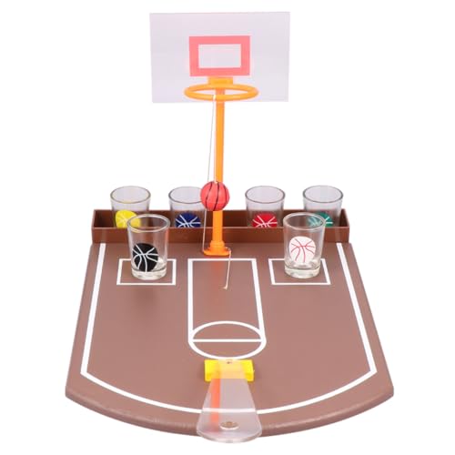 GALPADA 1 Satz Kreatives Tisch Basketball Trinkspiel für Barunterhaltung Lustiges Desktop für Partys aus Einfach für Gesellige Runden und Freundschaften GALPADA 1 Satz Kreatives Tisch Basketball Trinkspiel für Barunterhaltung Lustiges Desktop für Partys aus Einfach für Gesellige Runden und Freundschaften von GALPADA