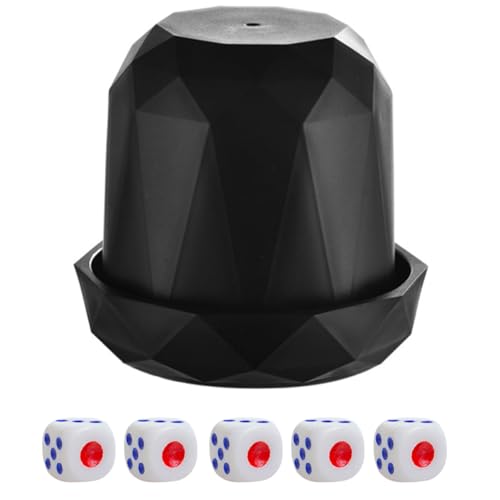 GALPADA 1 Satz Kreatives Würfelspiel Set mit Ruhigem Würfelbecher für Partys und Spieleabende Enthält Würfel für Familie und Freunde GALPADA 1 Satz Kreatives Würfelspiel Set mit Ruhigem Würfelbecher für Partys und Spieleabende Enthält Würfel für Familie und Freunde von GALPADA