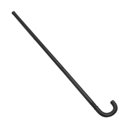 GALPADA 1 Satz Krücke des Zauberers Stöcke Zauberkrückenstock Karnevalskrücke Requisite Hey Halloween halllowen Rollenspiel Bühnenperformance Krücke Cosplay-Spazierstock Plastik Black von GALPADA