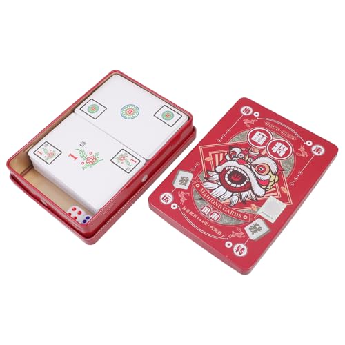 GALPADA 1 Satz Mahjong Karten für Reisen Wasserfeste Mahjong Spielkarten mit Würfeln für Partys und Familientreffen Spaß und Gute Verarbeitung GALPADA 1 Satz Mahjong Karten für Reisen Wasserfeste Mahjong Spielkarten mit Würfeln für Partys und Familientreffen Spaß und Gute Verarbeitung von GALPADA