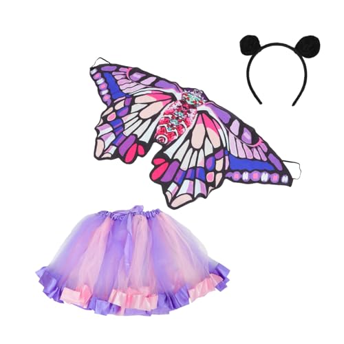 GALPADA 1 Satz Mesh-Tutu-Rock ballettkleidung Feen-Outfit für Mädchen Festivalkleidung Partyrock Paillettenrock hauchdünner kinderrock Performance-Rock Polyester (Polyester) von GALPADA