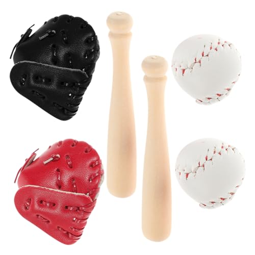 GALPADA 1 Satz Miniatur-Baseball-Modell Baseballhandschuh Solider Baseballschläger Puppenhaus-Baseball-Modelle Puppenhausgerät Mini-hausversorgung Mini-sportbälle Zum Basteln Hölzern GALPADA 1 Satz Miniatur-Baseball-Modell Baseballhandschuh Solider Baseballschläger Puppenhaus-Baseball-Modelle Puppenhausgerät Mini-hausversorgung Mini-sportbälle Zum Basteln Hölzern von GALPADA