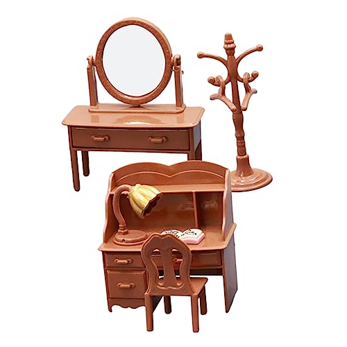 GALPADA 1 Satz Miniatur Möbel für Puppenhaus Exquisites DIY Zubehör mit Schminktisch Stuhl und Tisch für Kinderzimmer Dekoration und Kreatives GALPADA 1 Satz Miniatur Möbel für Puppenhaus Exquisites DIY Zubehör mit Schminktisch Stuhl und Tisch für Kinderzimmer Dekoration und Kreatives von GALPADA