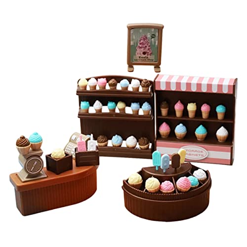 GALPADA 1 Satz Miniatur Puppenhaus Zubehör Süßigkeiten Kuchen Vitrine Mini Eisdiele Modell für Kindergeburtstag Hochwertige Deko für Mini Landschaften GALPADA 1 Satz Miniatur Puppenhaus Zubehör Süßigkeiten Kuchen Vitrine Mini Eisdiele Modell für Kindergeburtstag Hochwertige Deko für Mini Landschaften von GALPADA