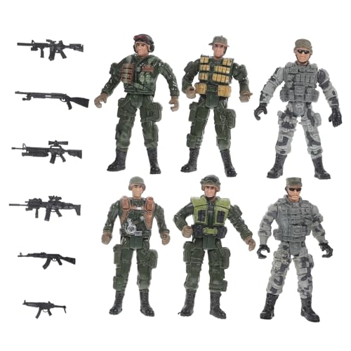 GALPADA 1 Satz Miniatur Soldatenfiguren Modell Figuren für Realistische Miniatur Menschen für Rollenspiele Gartenlayouts und Schulprojekte von GALPADA