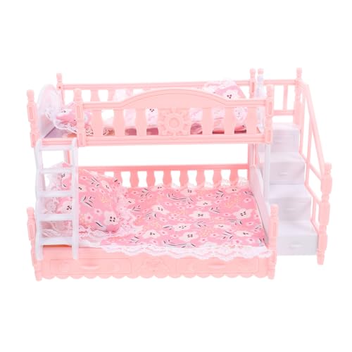 GALPADA 1 Satz Puppenhausbettwäsche etagenbetten für puppenhäuser Mini-Hausbett Dollhouse Schlafzimmer Mini- -Puppenbett Puppenbettmodell Bett für Puppe Miniaturmöbel Stoff Rosa GALPADA 1 Satz Puppenhausbettwäsche etagenbetten für puppenhäuser Mini-Hausbett Dollhouse Schlafzimmer Mini- -Puppenbett Puppenbettmodell Bett für Puppe Miniaturmöbel Stoff Rosa von GALPADA